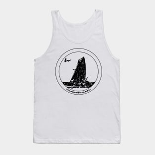 Classic Sail - Gaff Rigged Cutter Sailboat Tank Top